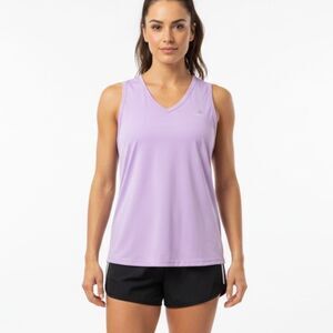 ADIDAS Women’s Purple Sleeveless V-Neck Climalite Tank Top Large